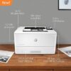 HP LaserJet Pro M404n Monochrome Printer with built-in Ethernet - Image 2