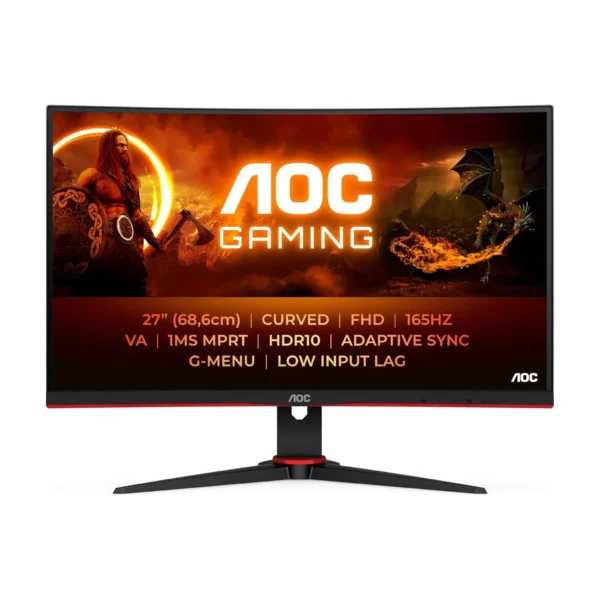 AOC C27G2E 27 Inch FHD 165Hz, VA, 1ms Curved Gaming Monitor