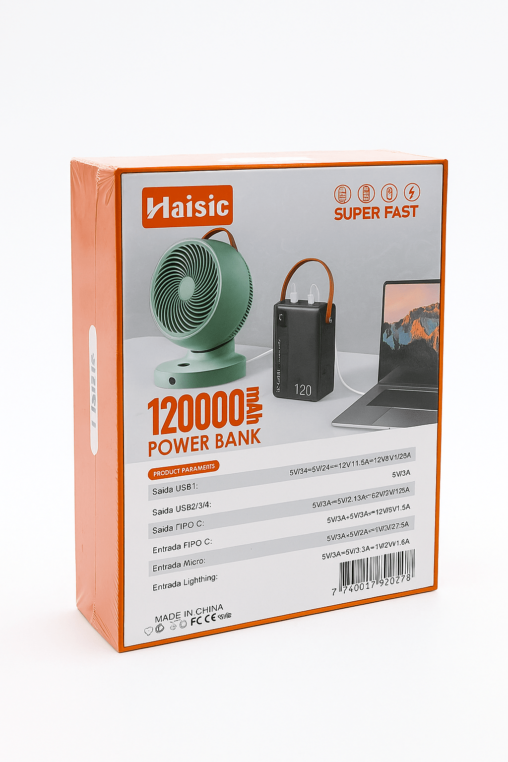 Haisic Ultra 2 120,000mAh 65W Fast charge...